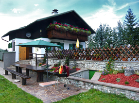 terrace with charcoal grill