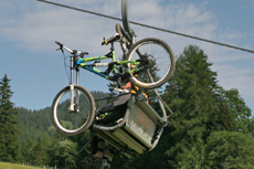 Bicycle on the lift