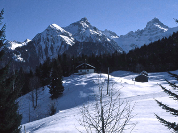 Der Schi-Spass beginnt direkt ab der Hütte