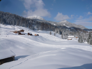 Die Aussicht direkt vor unserem Haus