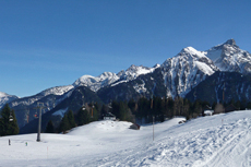 skiing close to our house